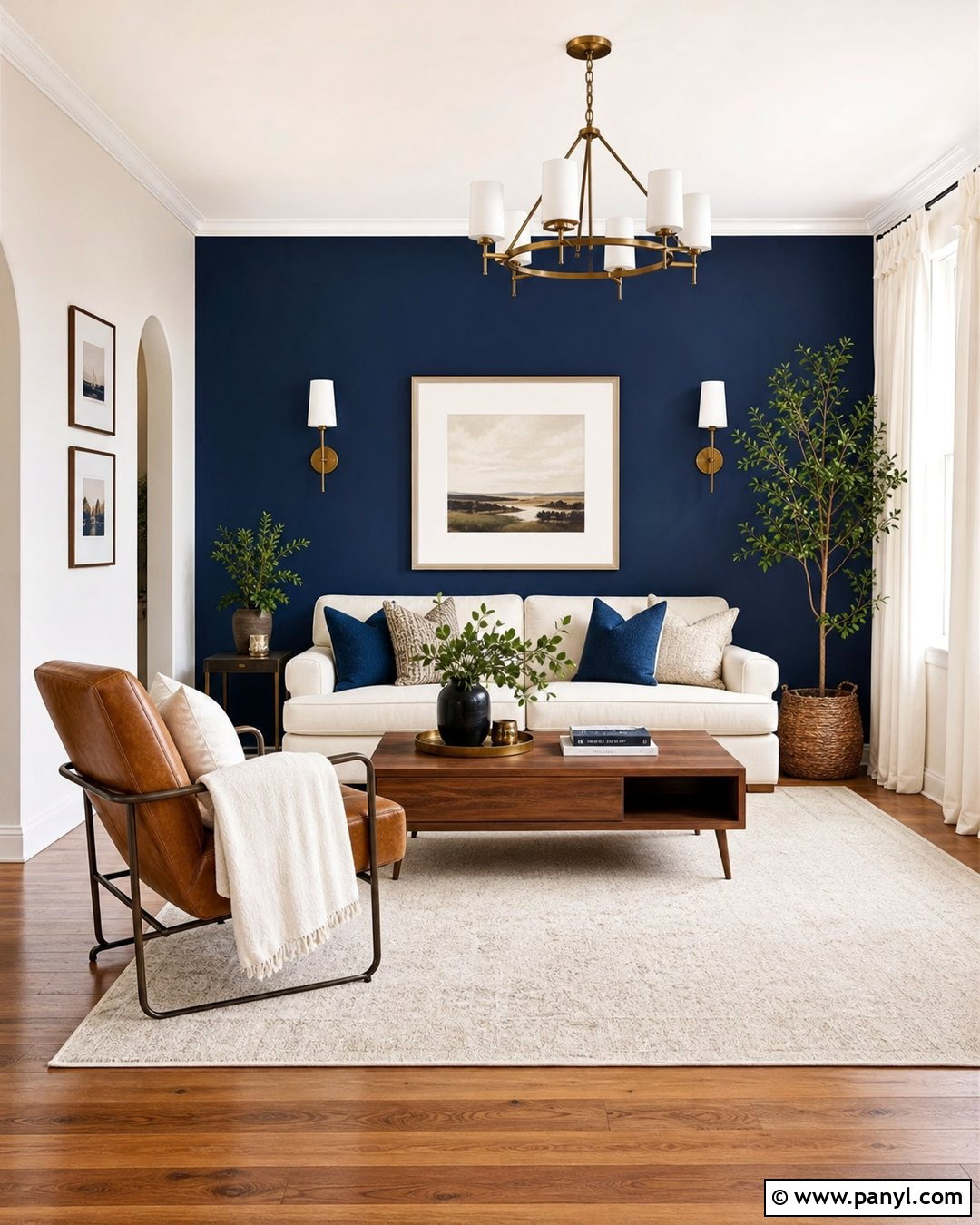 Navy Blue Accent Wall - 30 Best Accent Wall Colors
