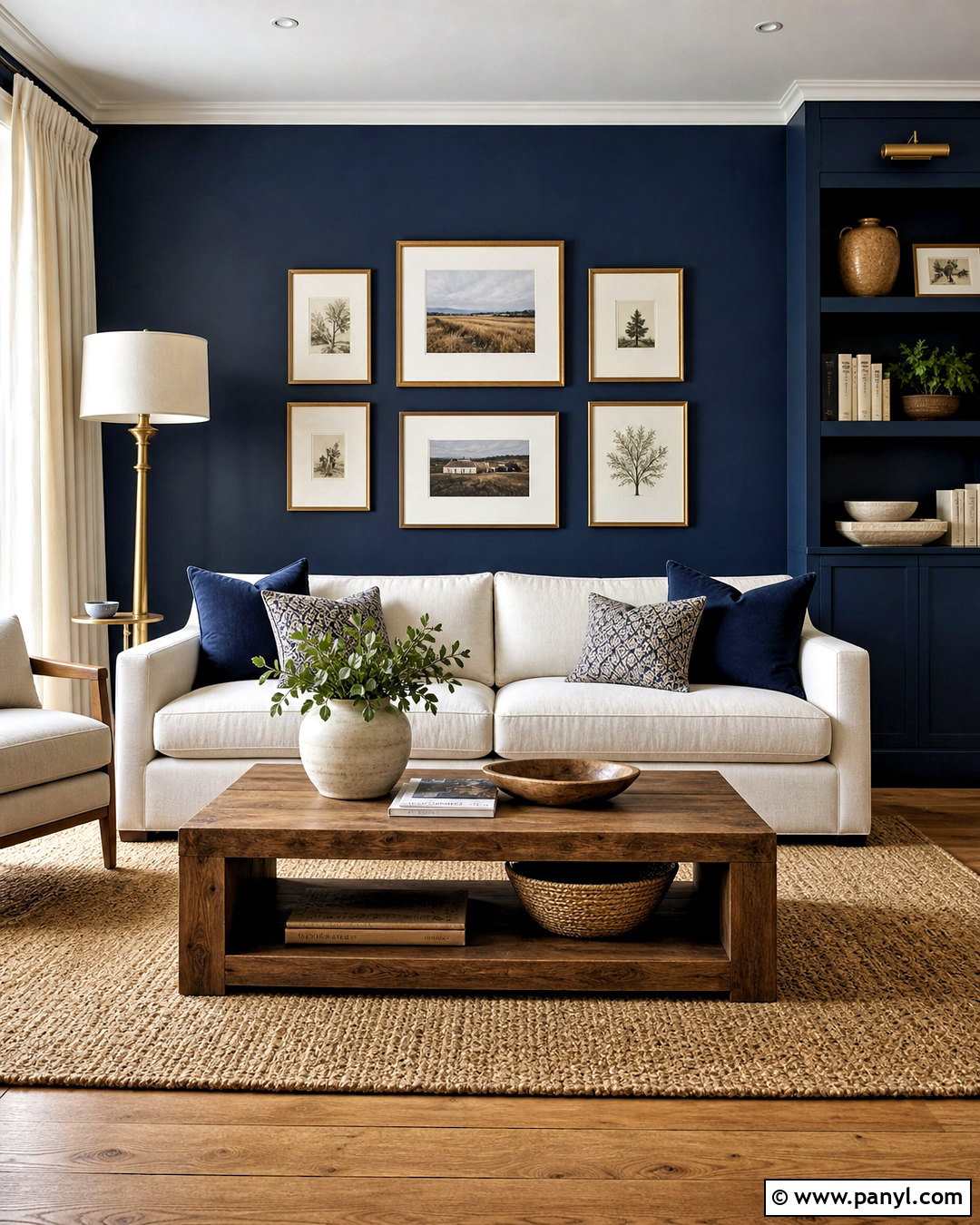 Navy Blue Accent Wall - 20 accent wall designs paint ideas
