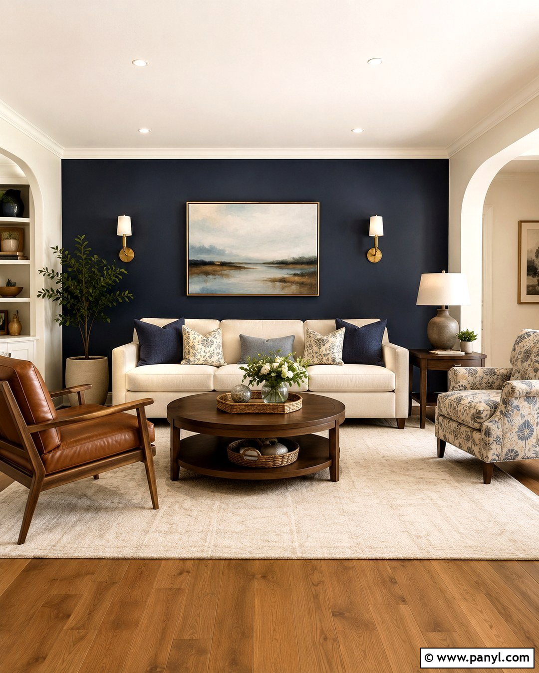 Navy Blue Accent Wall - 20 Accent Walls Colors
