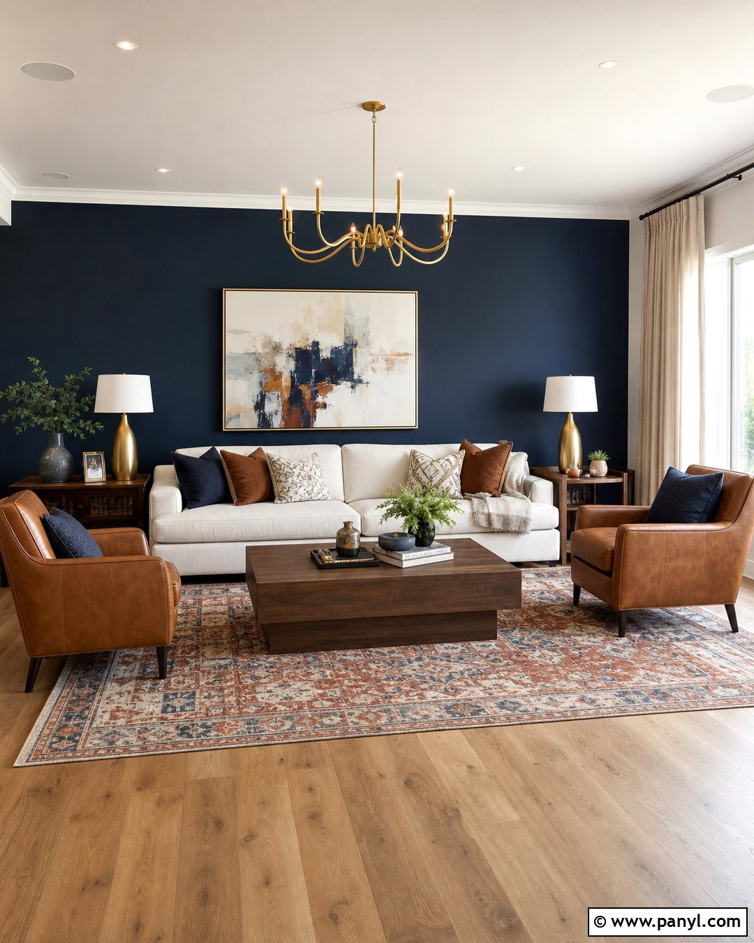 Navy Blue Accent Wall - 20 Cool Accent Wall Colors