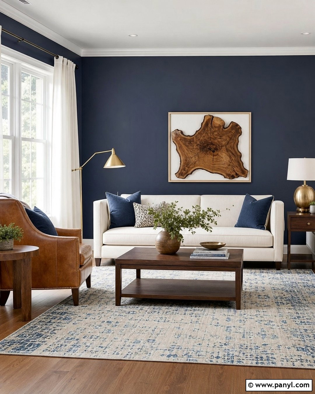 Navy Blue Accent Wall - 30 accent wall paint colors