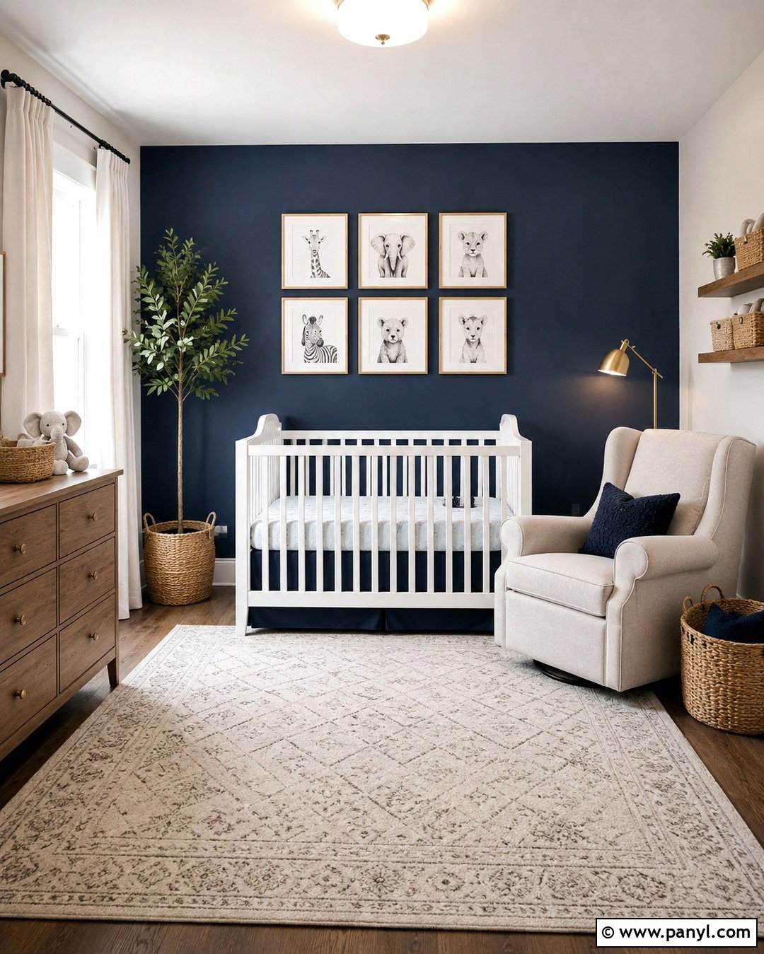 Navy Blue Accent Wall Nursery - 20 Blue Accent Wall Nursery Baby Boy Ideas