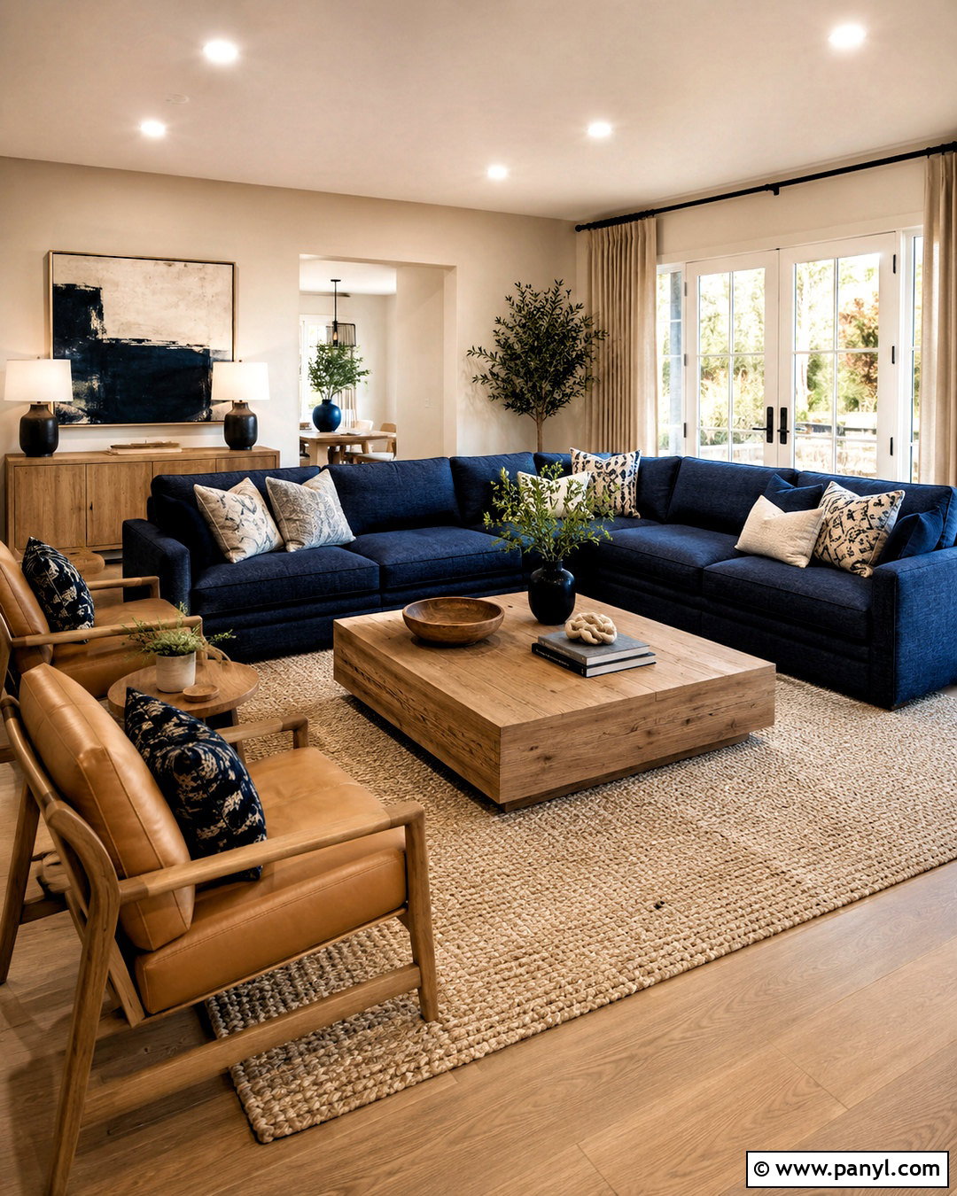 Navy Blue And Beige Living Room - 20 navy blue living room color scheme ideas
