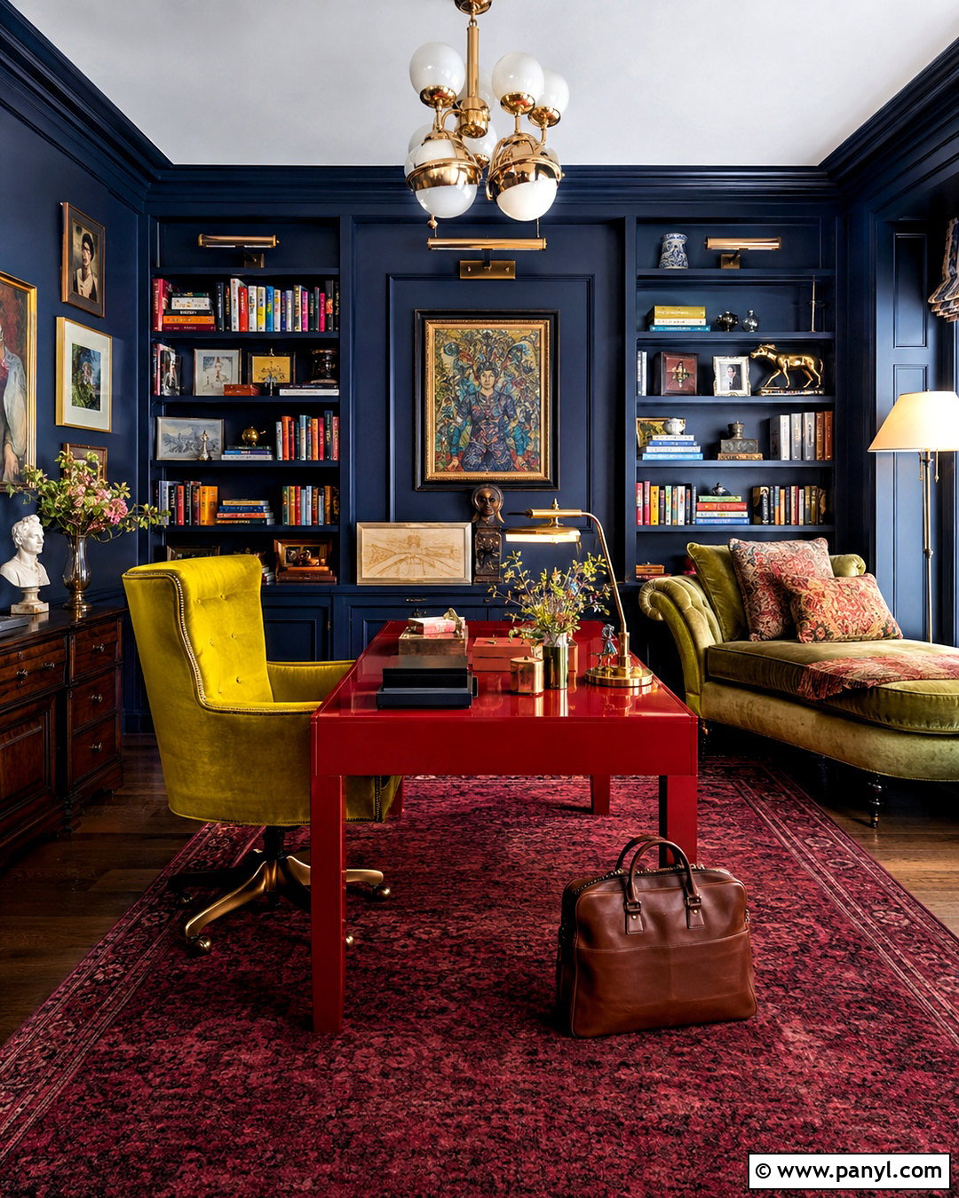 Navy Blue And Chartreuse Maximalist Color Palette - 20 maximalist color palette ideas