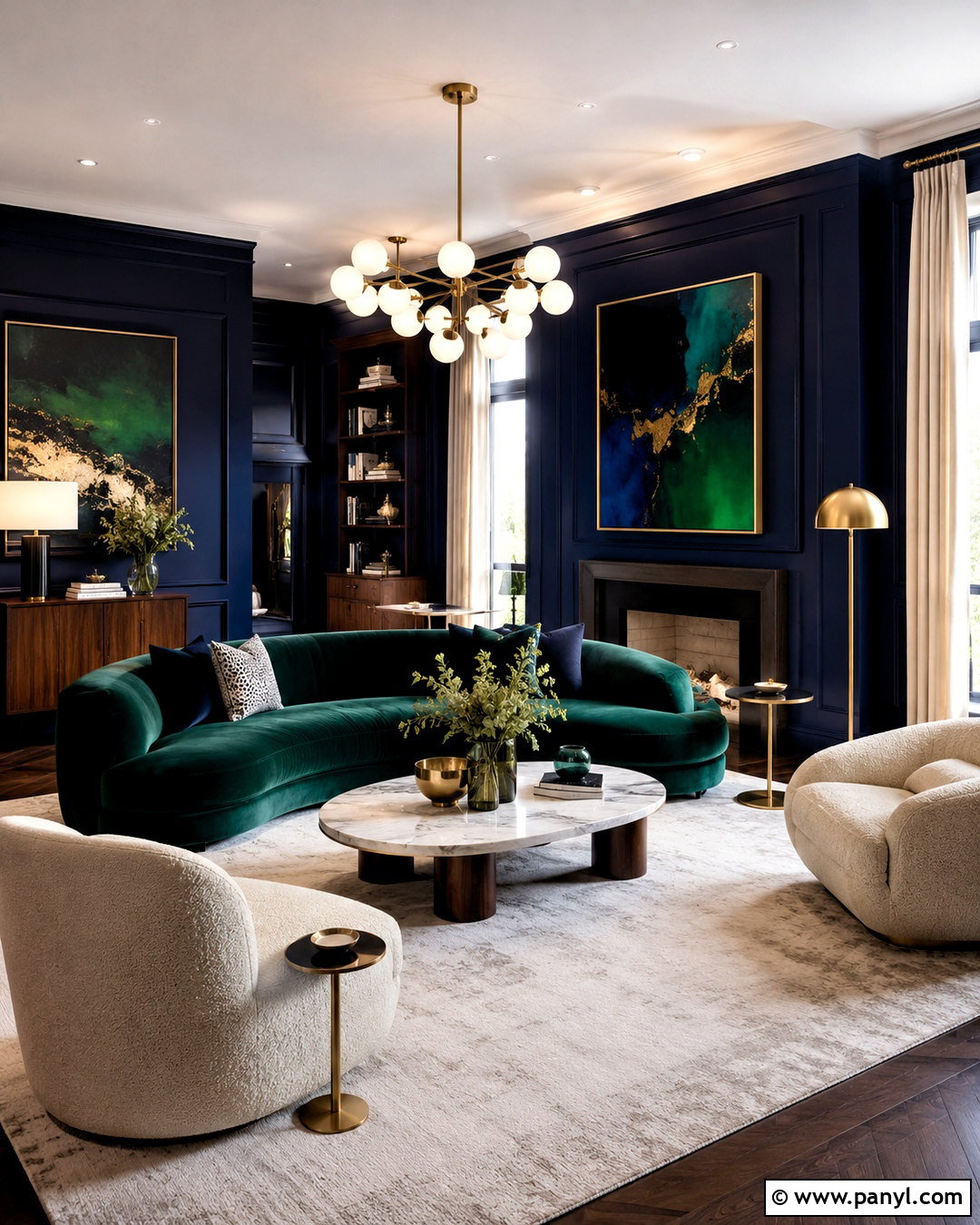 20 Navy Blue Living Room Color Scheme Ideas for a Polished Look
