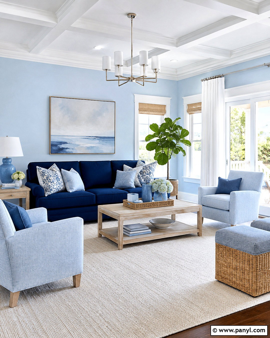 Navy Blue And Light Blue Living Room - 20 navy blue living room color scheme ideas