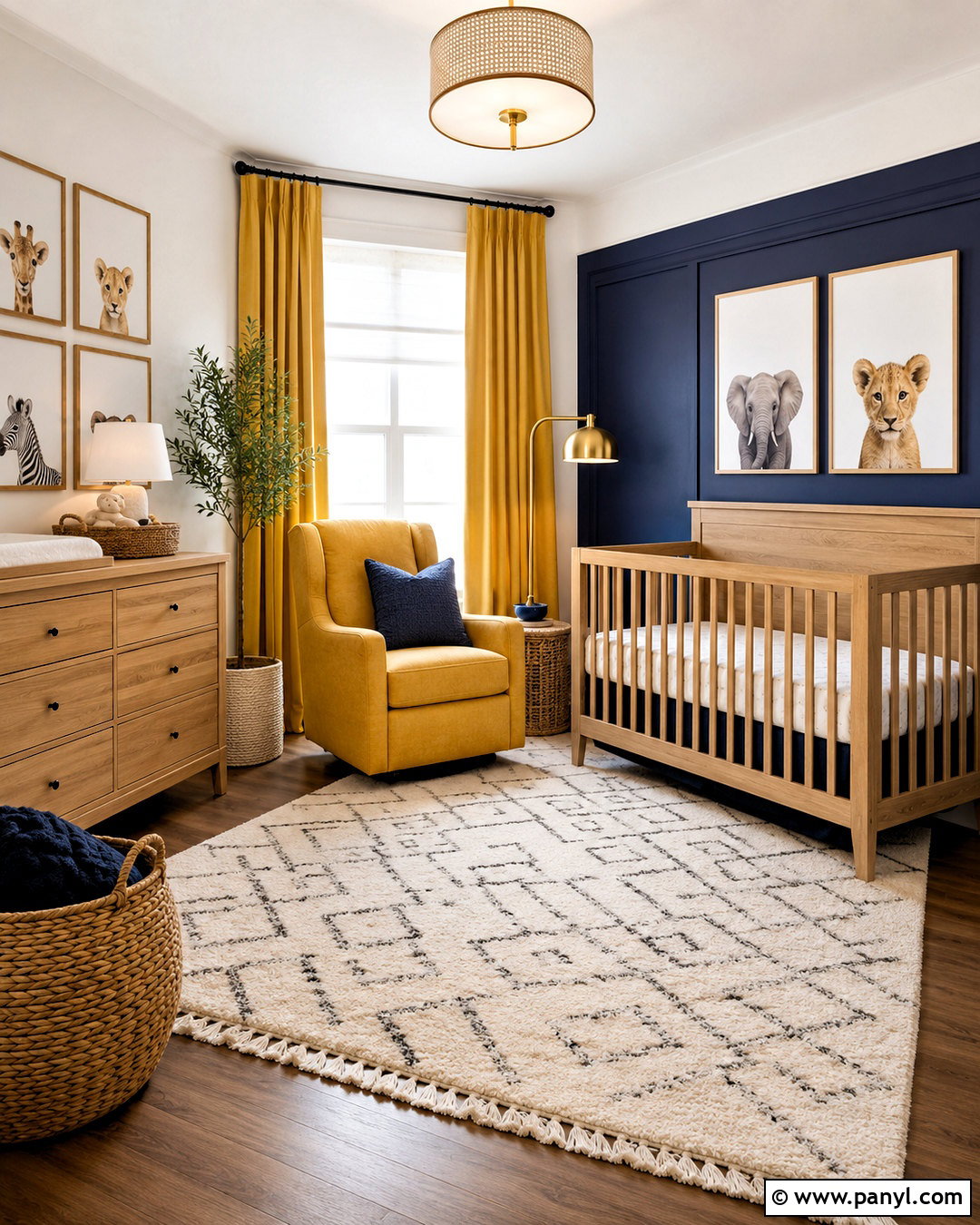 Navy Blue And Mustard Yellow Nursery - 20 blue and yellow nursery ideas