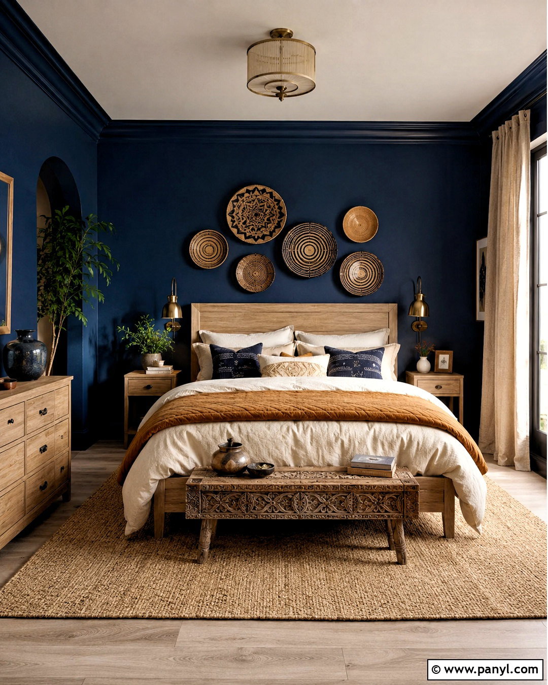 Navy Blue And Ochre Bohemian Color Scheme - 20 bohemian color scheme ideas