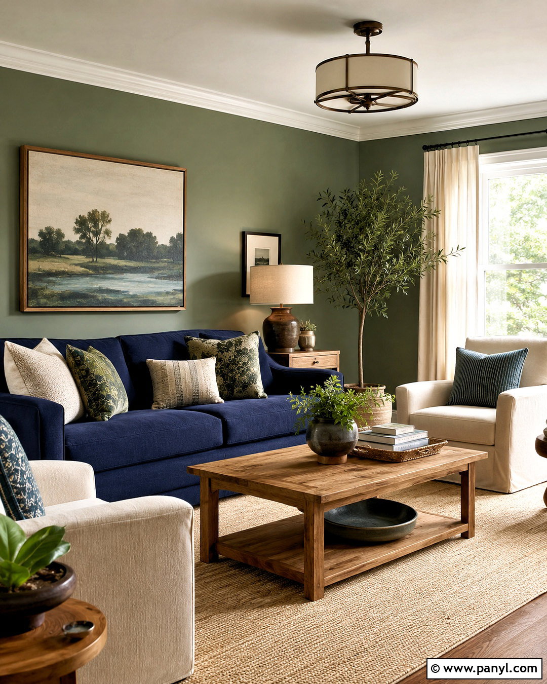Navy Blue And Sage Green Living Room - 20 navy blue living room color scheme ideas