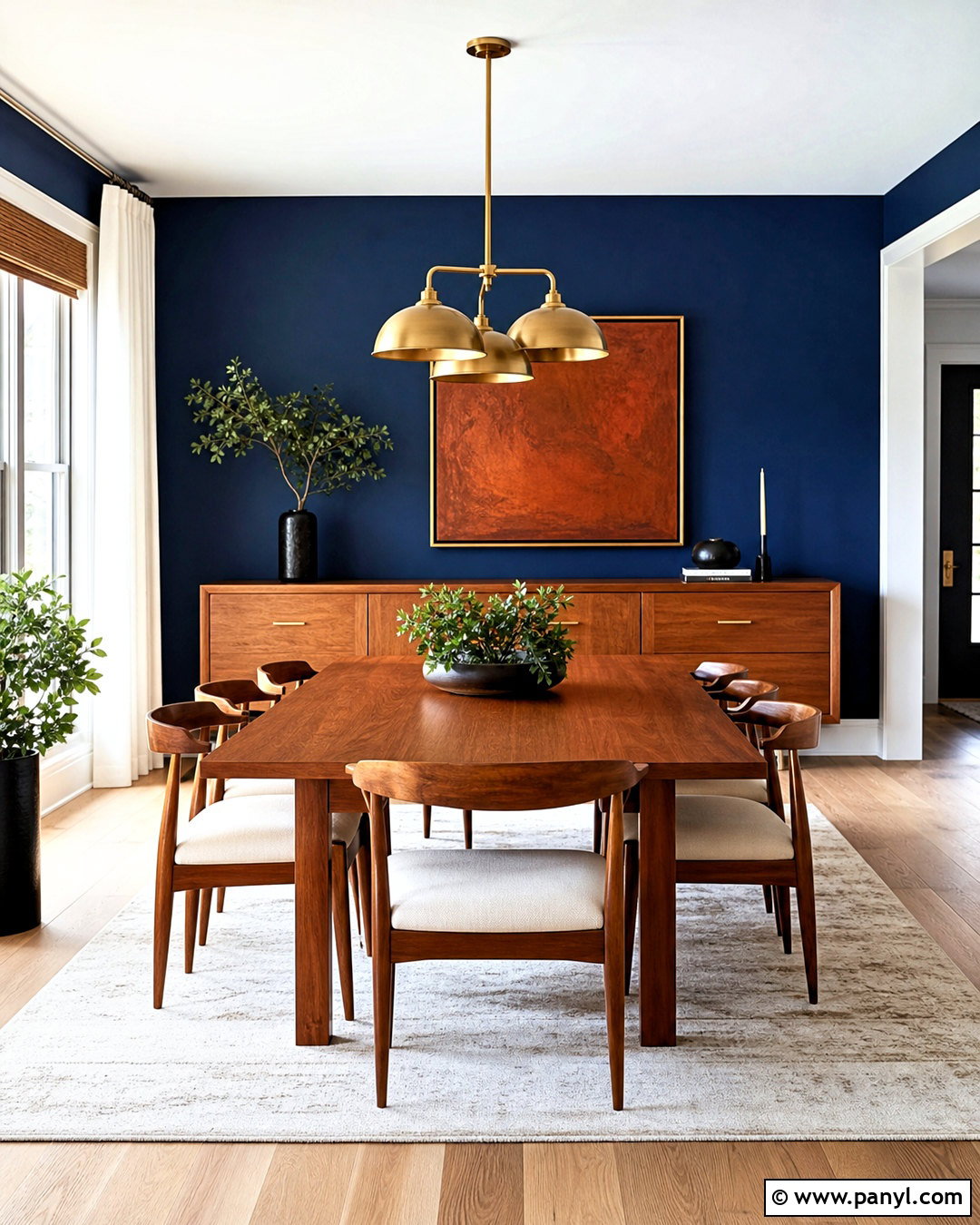 Navy Blue And Teak Wooden Color Combination - 20 wooden colour combination ideas