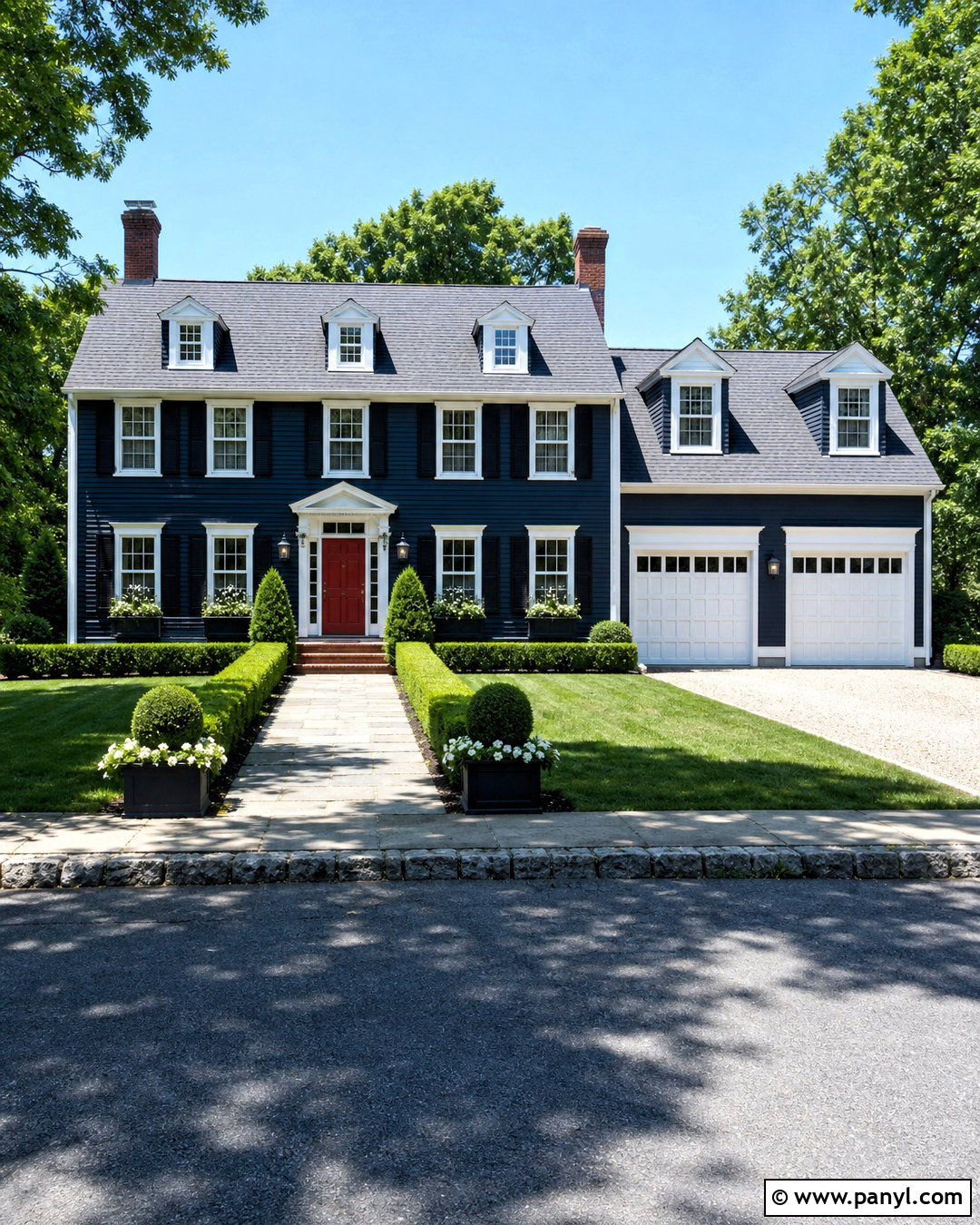 Navy Blue And White Exterior Wall Color Combination - 20 exterior wall colour combinations