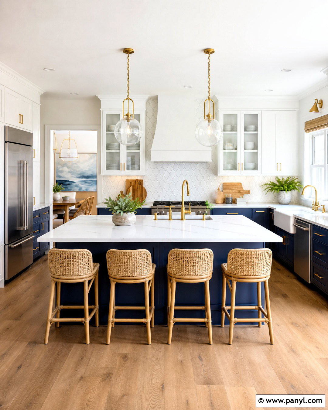 Navy Blue And White Kitchen Color Combination - 20 kitchen colour combination ideas