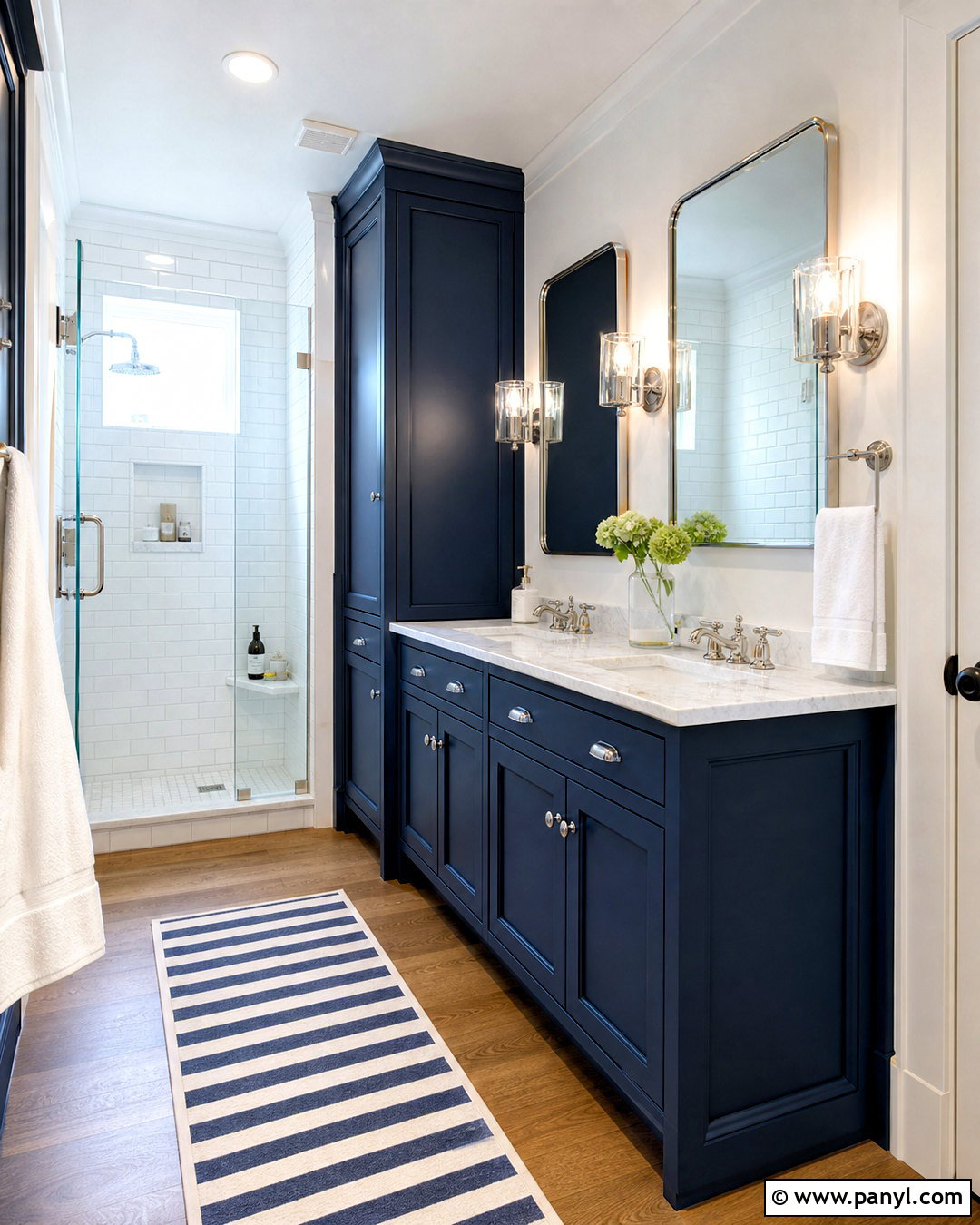 Navy Blue Bathroom Cabinets - 20 bathroom cabinet color ideas