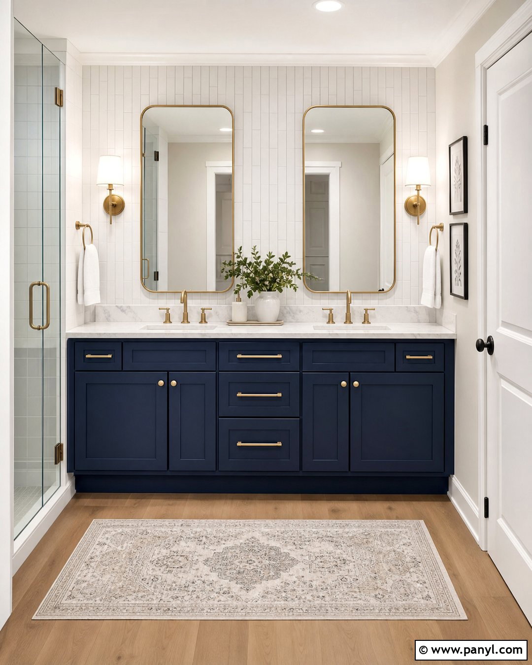 Navy Blue Bathroom Vanity - 35 painted bathroom vanity colors