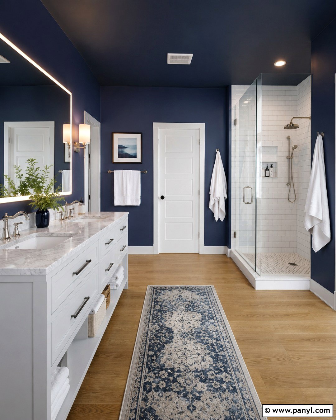 Navy Blue Bathroom Walls - 20 Bathroom Wall Colors 2027