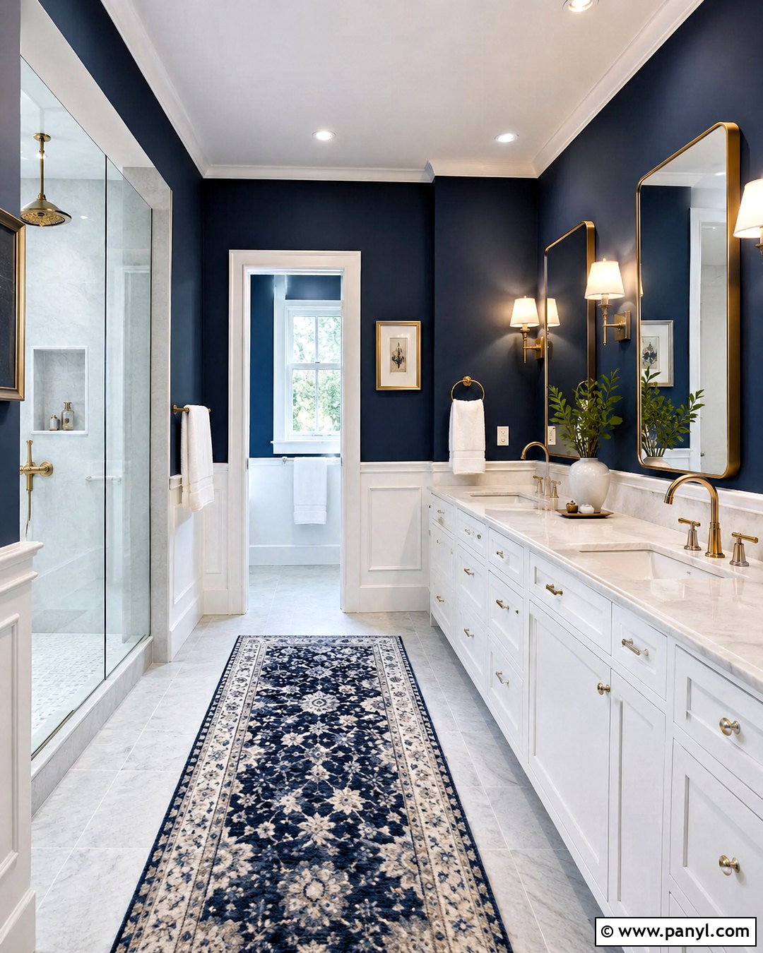 Navy Blue Bathroom Walls - 40 bathroom wall color ideas