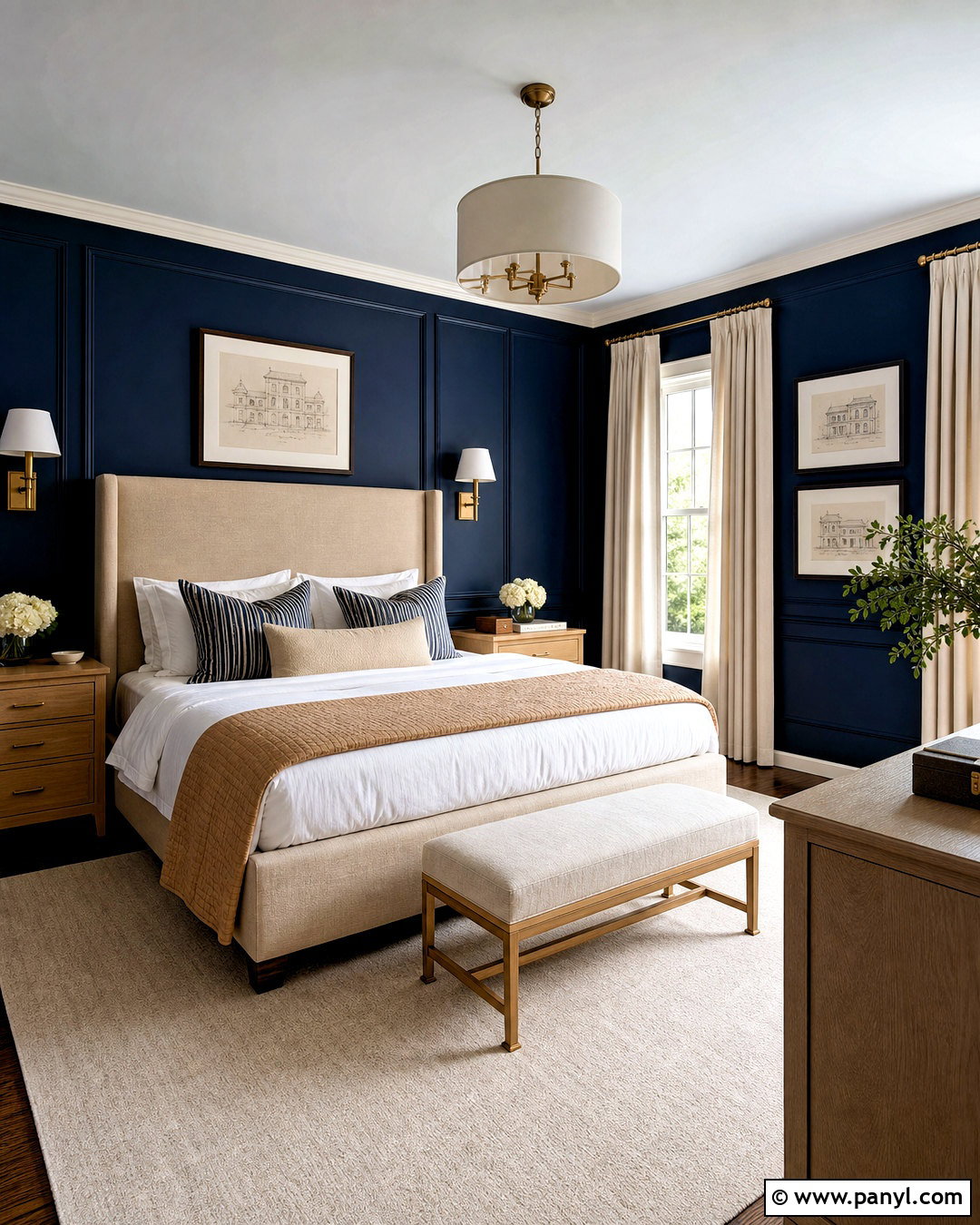 Navy Blue Bedroom - 20 blue paint colors for bedroom ideas