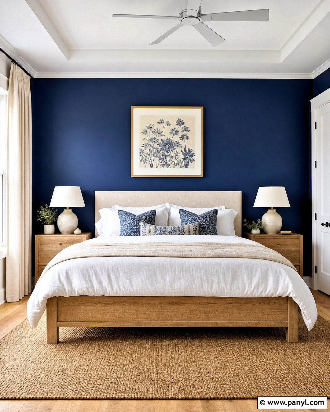 Navy Blue Bedroom Accent Wall - 20 navy blue wall paint ideas