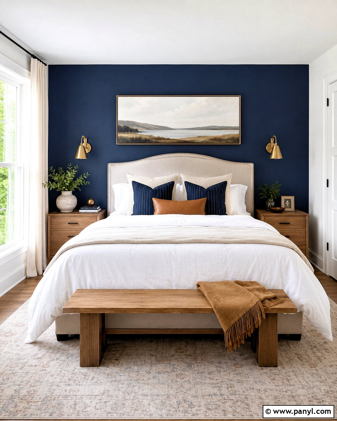 Navy Blue Bedroom Accent Wall - 20 navy blue wall decor ideas