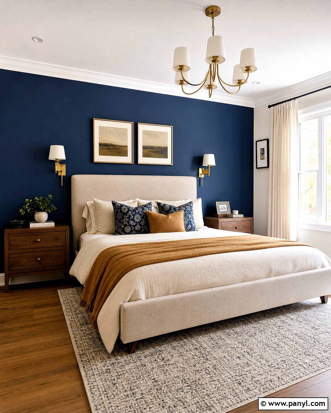 Navy Blue Bedroom Wall - 20 color wall ideas