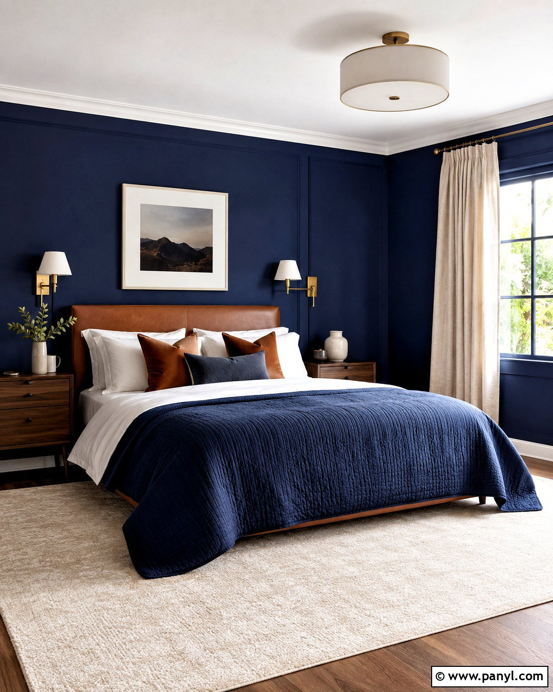 Navy Blue Bedroom Walls - 20 color for bedroom walls