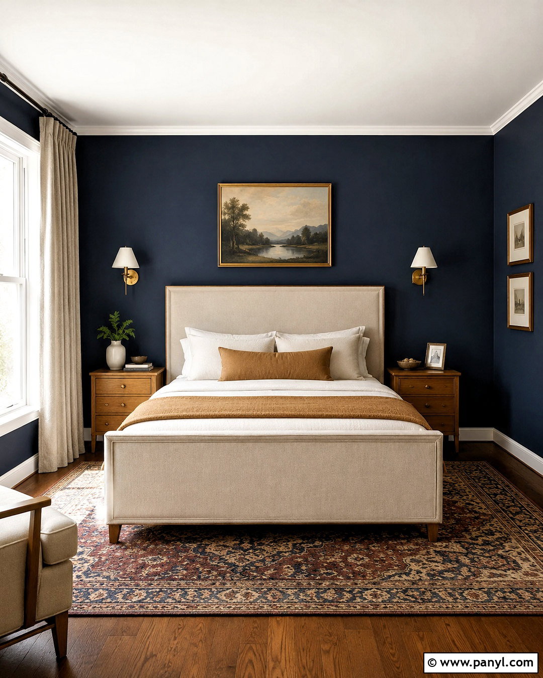 Navy Blue Bedroom Walls - 20 dark bedroom wall colors