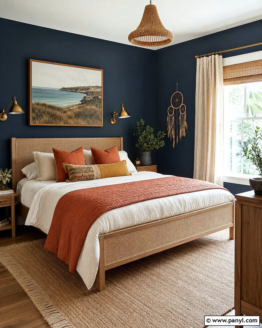 Navy Blue Boho Walls - 30 Boho Wall Colors