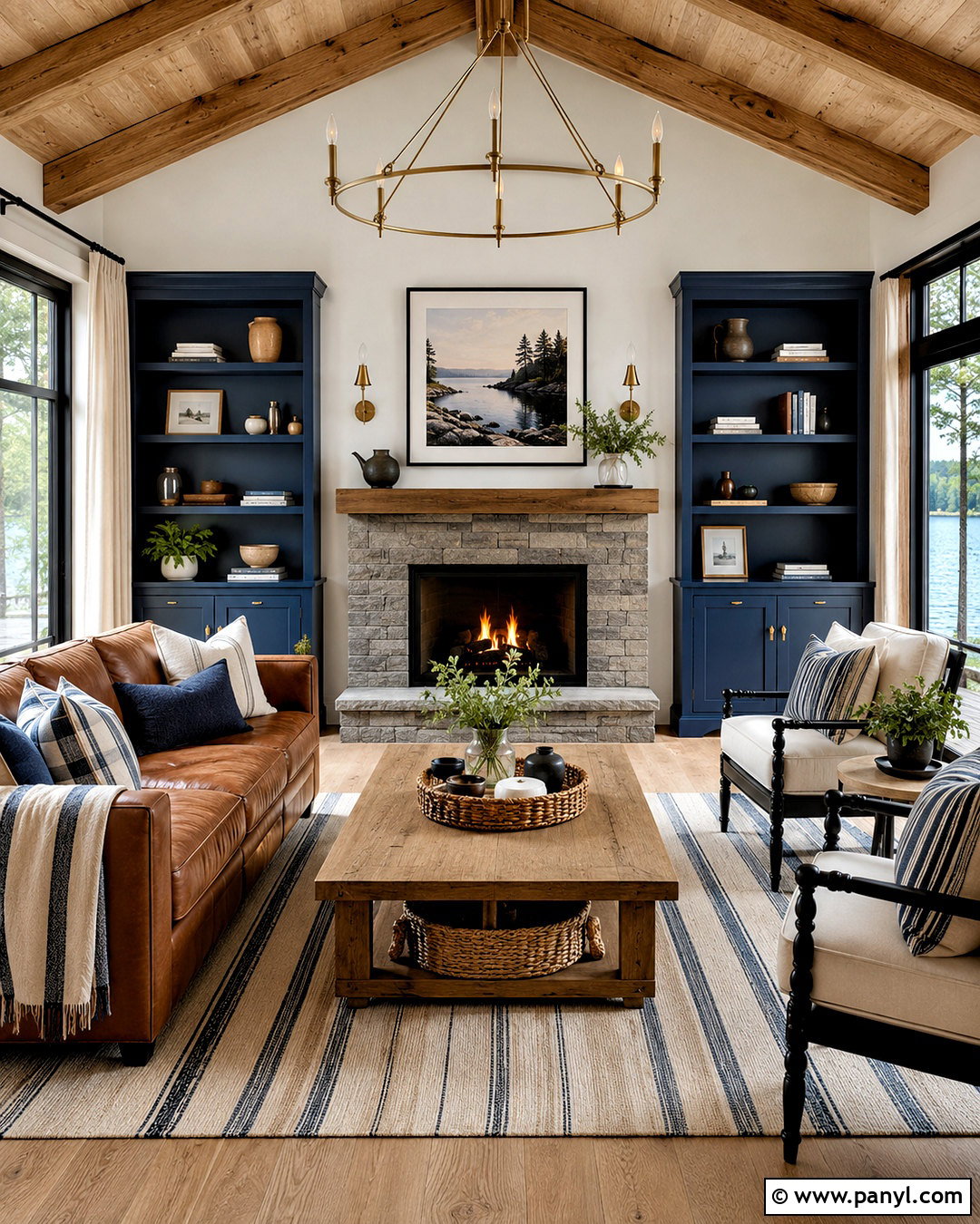 Navy Blue Cabin Color Scheme - 20 cabin color schemes