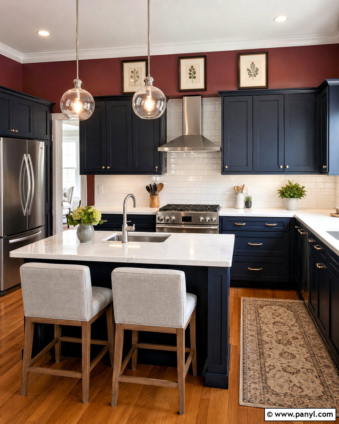20 What Color Cabinets Go With Red Walls: Designer Pairings