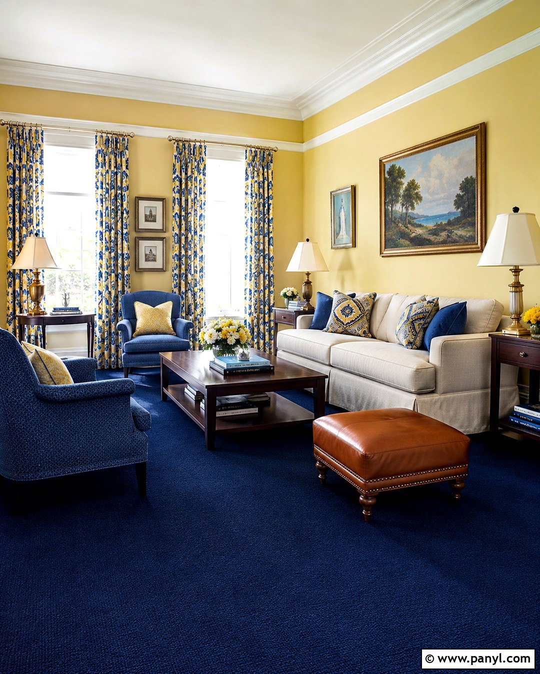 Navy Blue Carpet With Yellow Walls - 20 What Color Carpet Goes With Yellow Walls