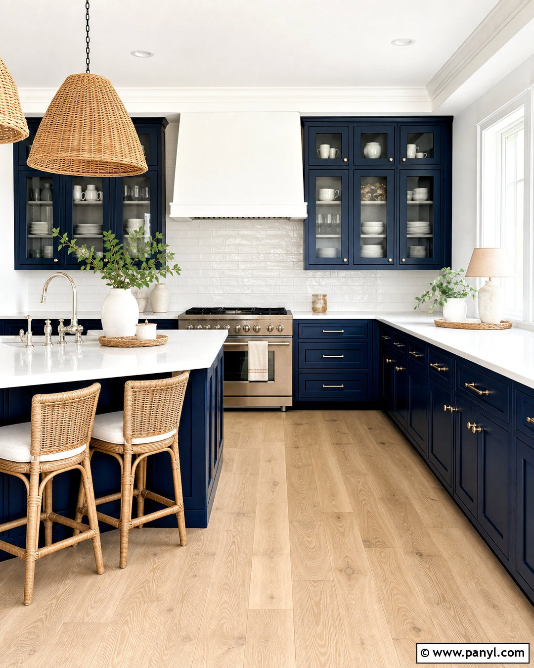Navy Blue Coastal Kitchen - 20 navy blue kitchen ideas