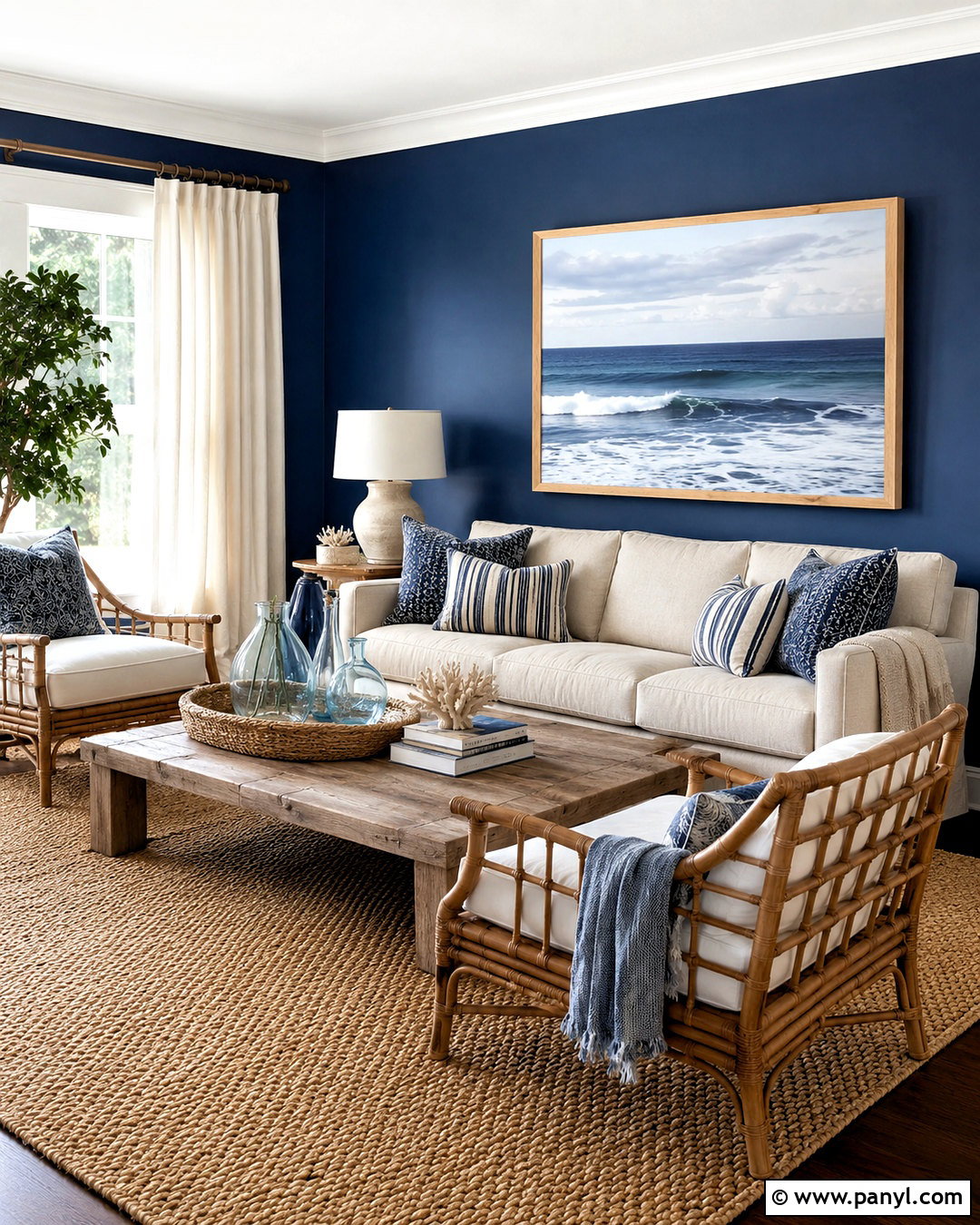 Navy Blue Coastal Wall Decor - 20 navy blue wall decor ideas