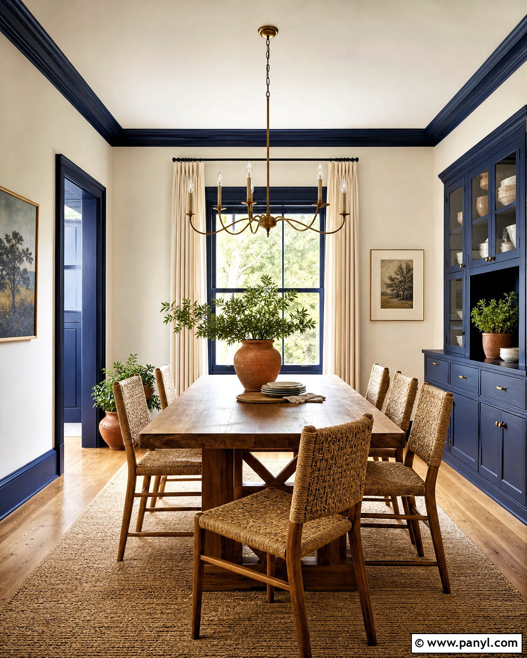 Navy Blue Contrast Trim - 20 contrast trim colors