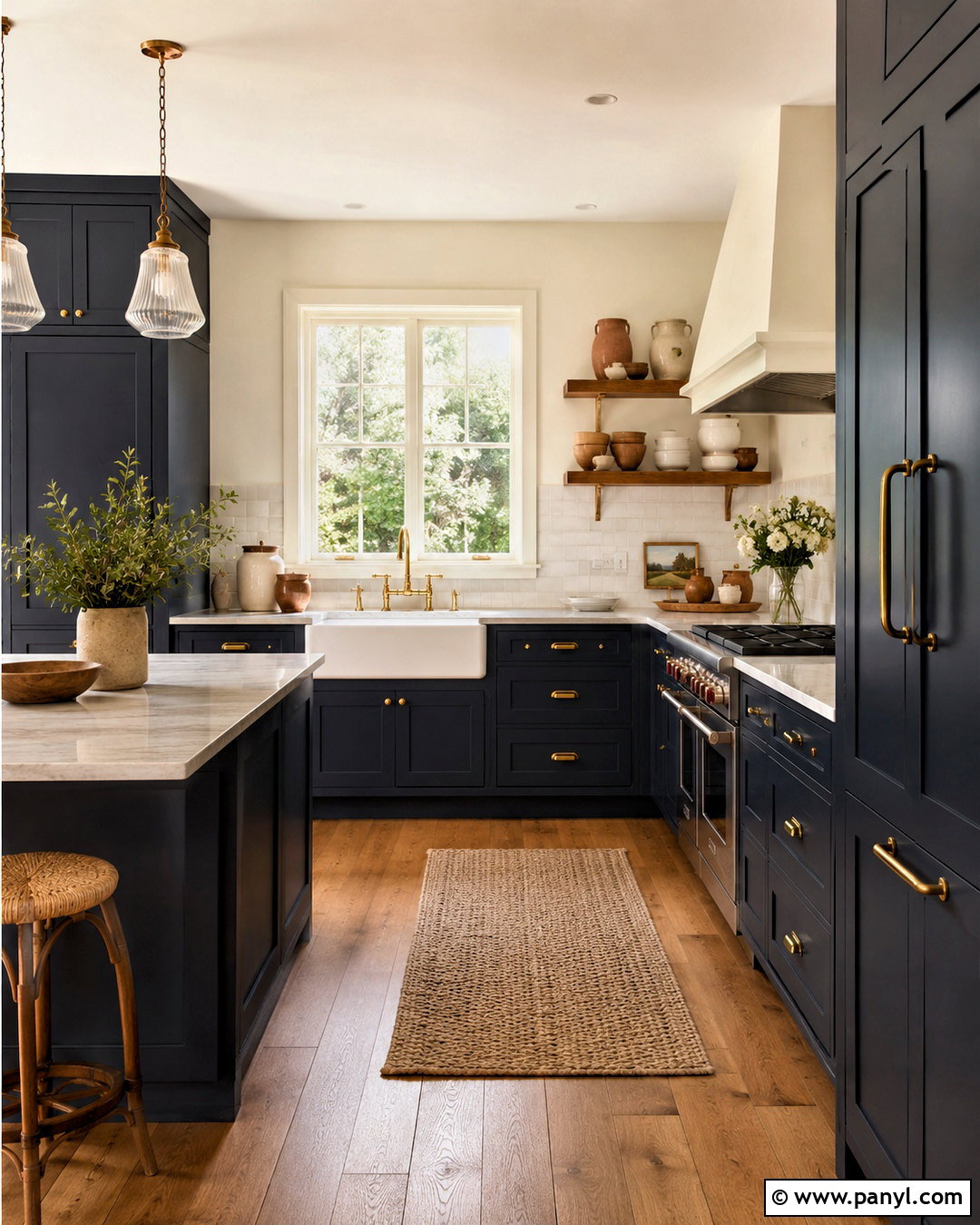 Navy Blue Cottage Kitchen - 20 blue cottage kitchen ideas