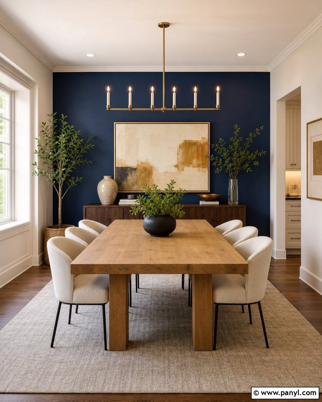 Navy Blue Dining Room Accent Wall - 25 Accent Wall Navy Blue Ideas