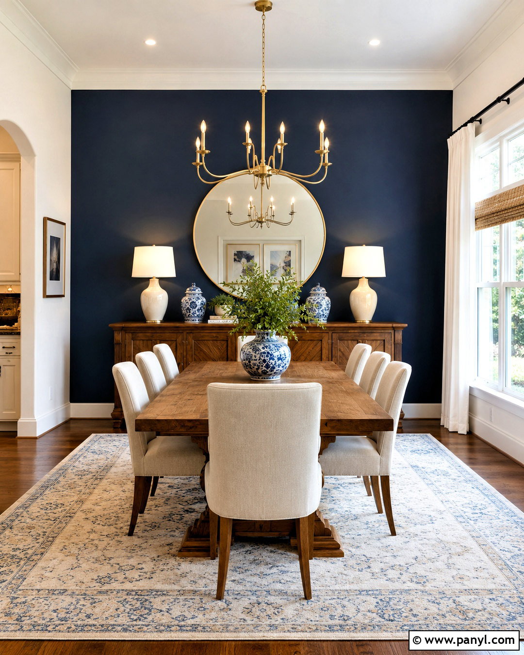 Navy Blue Dining Room Wall - 20 navy blue wall decor ideas
