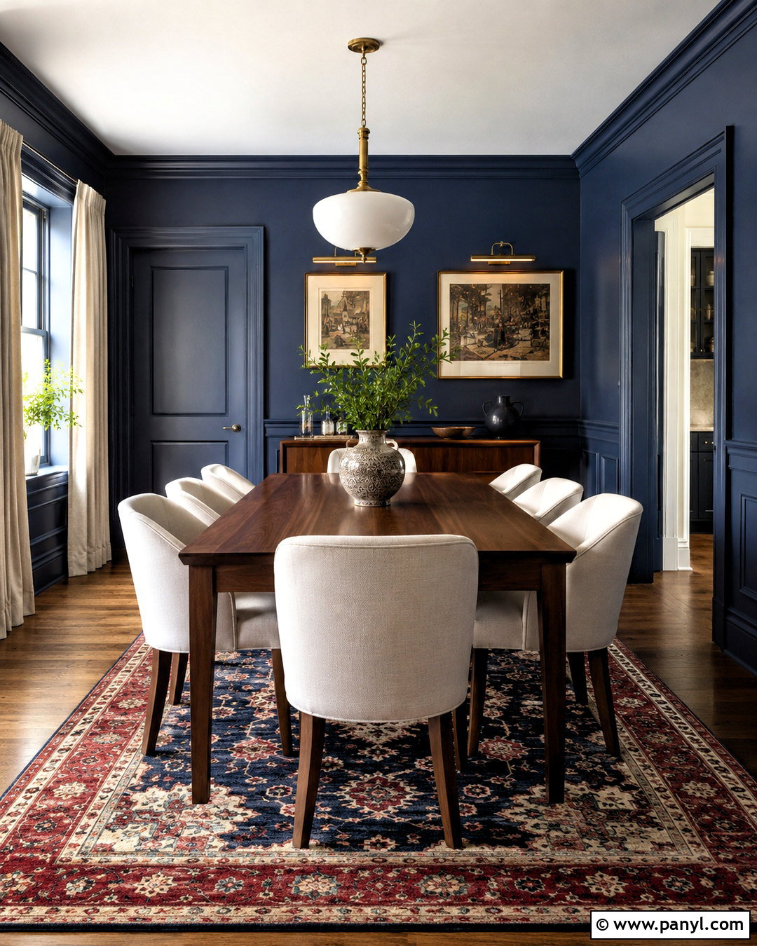 Navy Blue Dining Room Walls And Trim - 35 trim and walls same color ideas