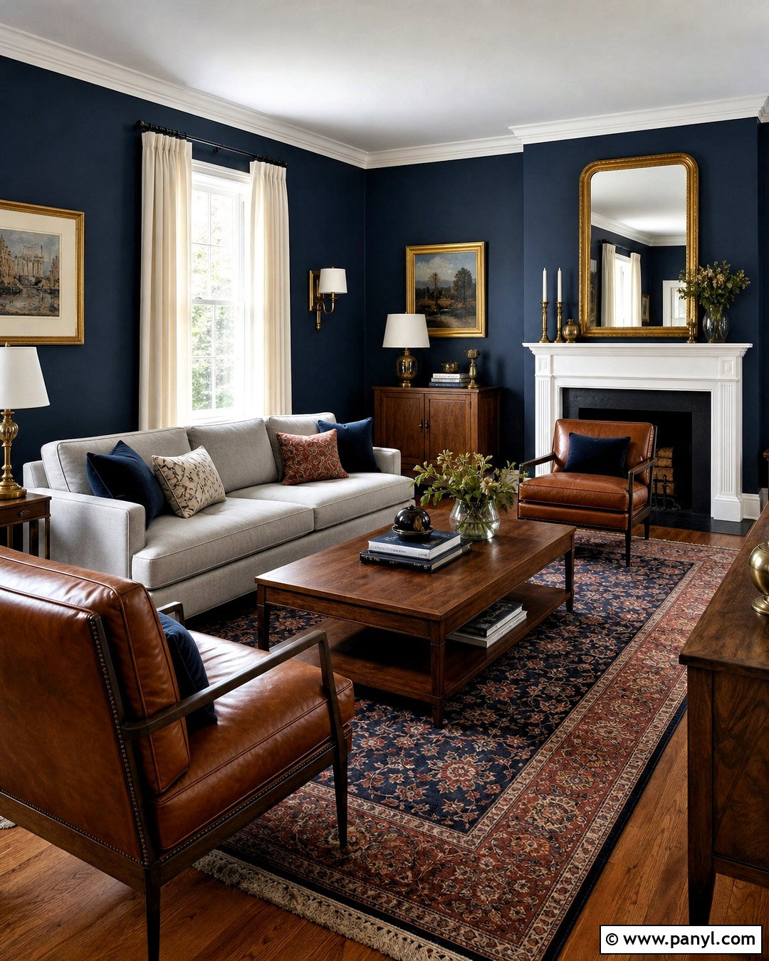 Navy Blue Drawing Room Paint - 20 drawing room paint color ideas