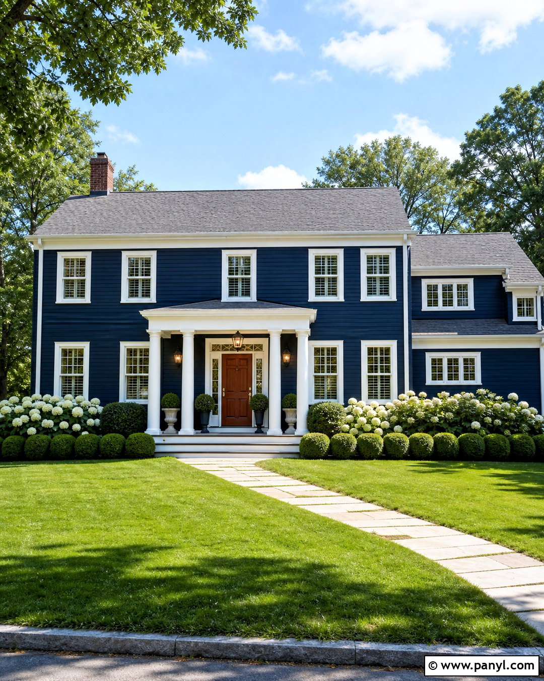 Navy Blue Exterior With White Trim - 20 home painting ideas exterior ideas