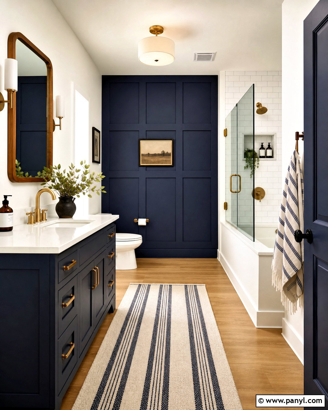 Navy Blue Farmhouse Bathroom - 20 farmhouse bathroom paint colors