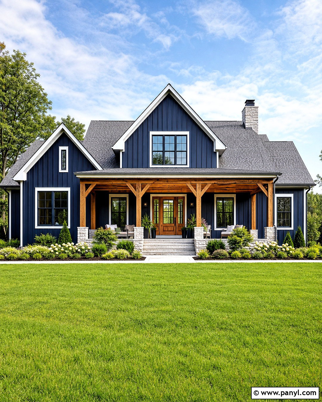 Navy Blue Farmhouse Exterior - 20 exterior farmhouse paint colors