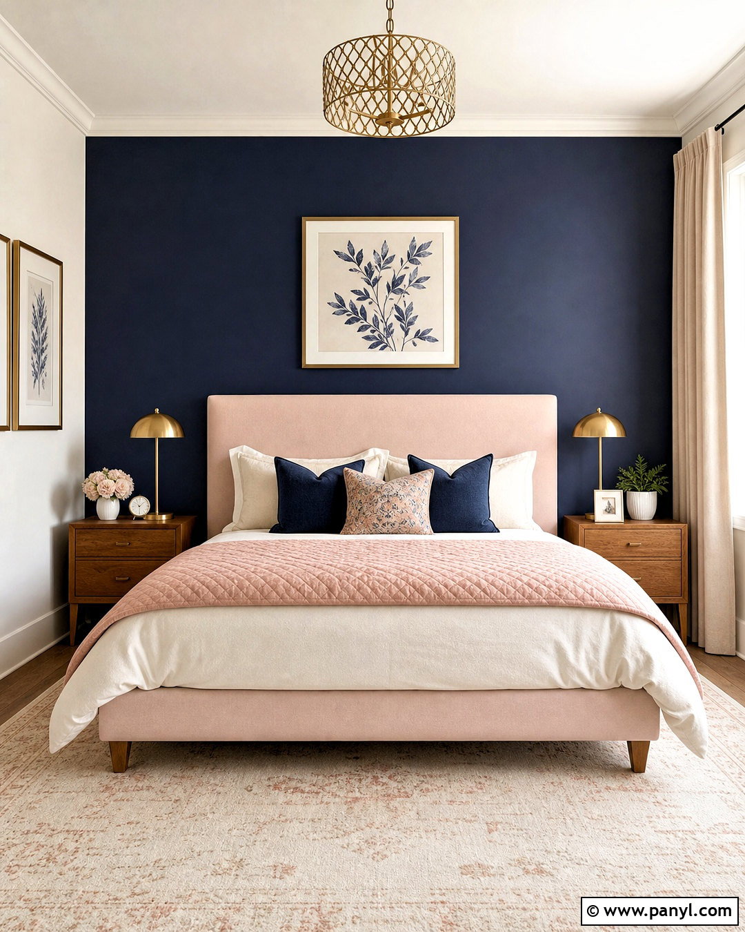 20 Navy Blue Feature Wall Bedroom Ideas for a Chic Retreat