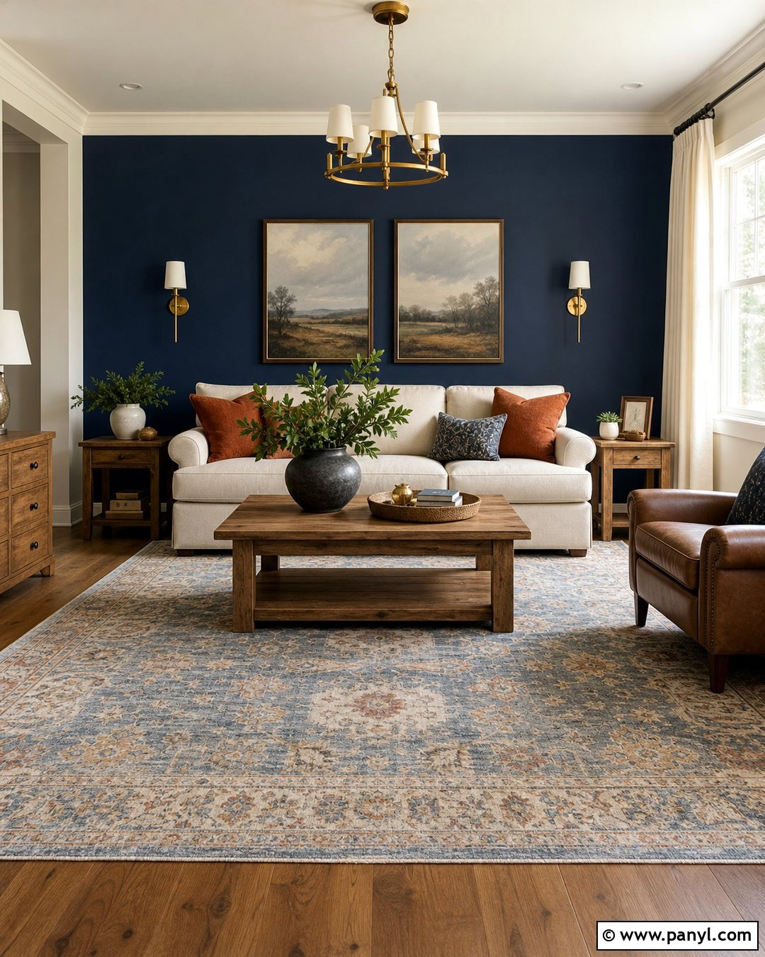 Navy Blue Feature Wall - 30 Feature Wall Colours