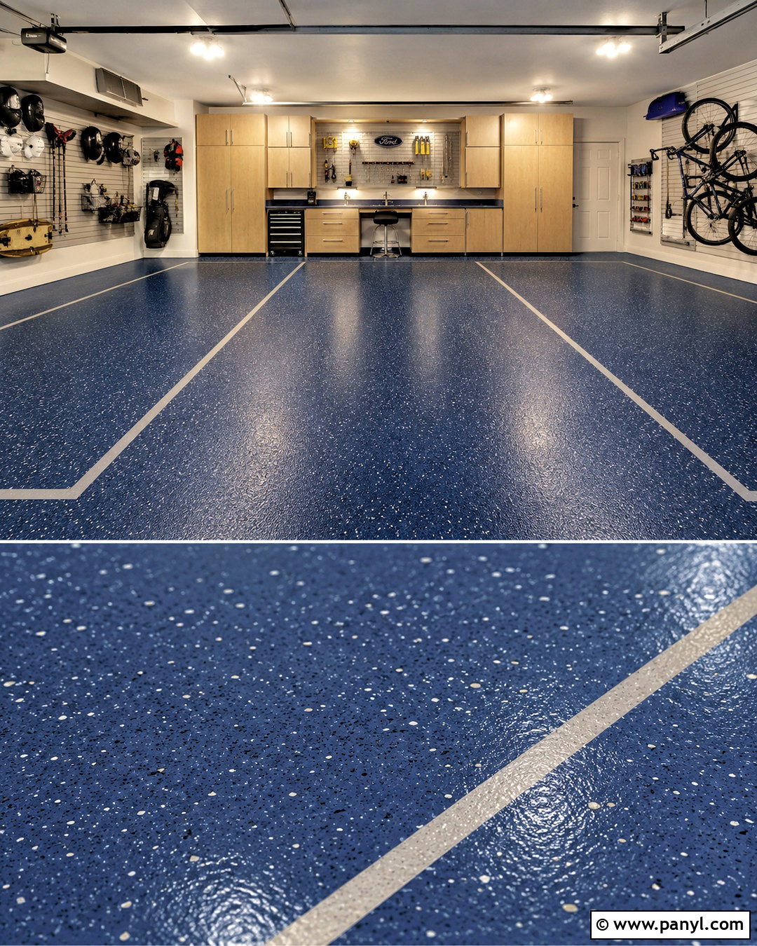 Navy Blue Garage Floor - 20 painted garage floors