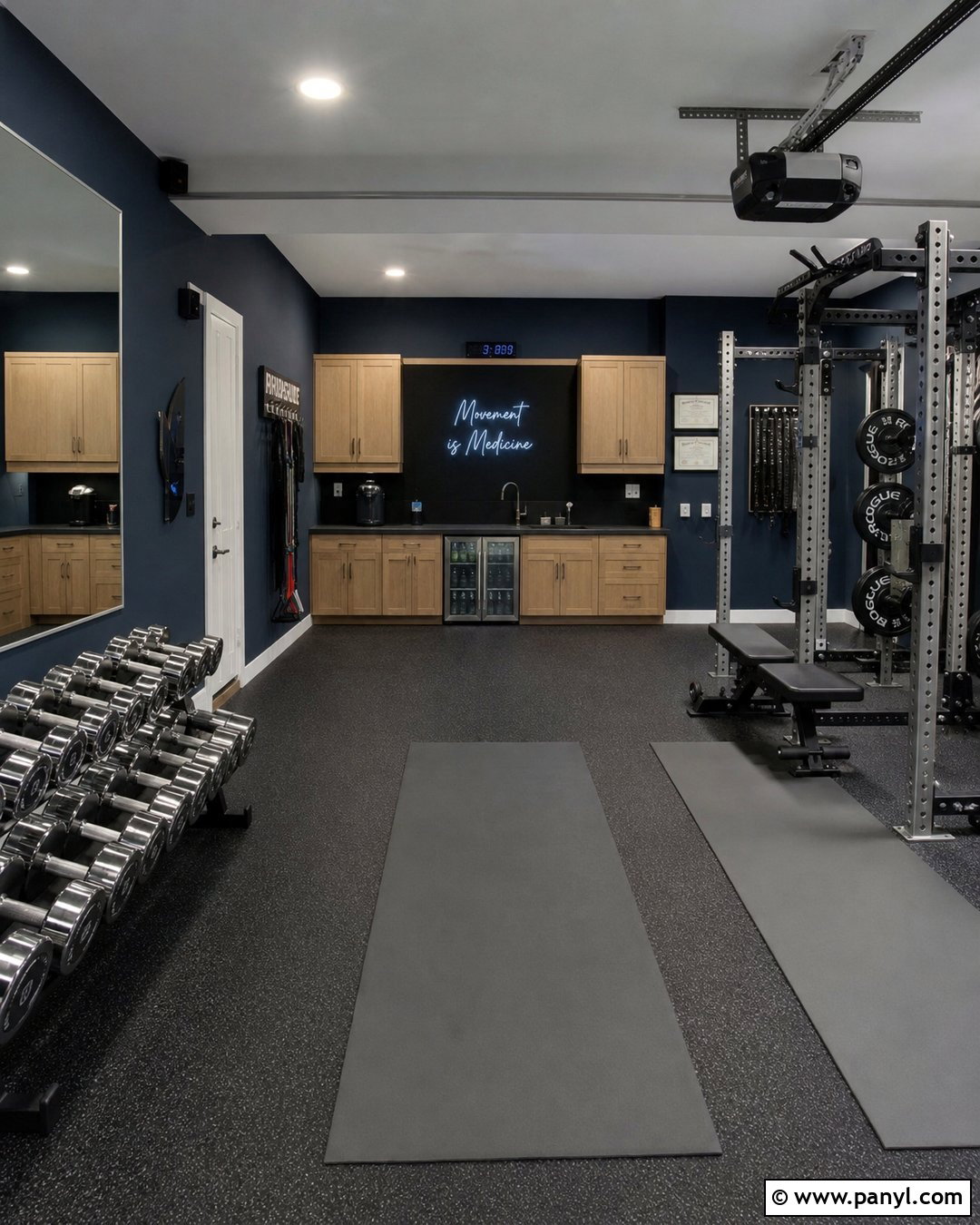 Navy Blue Garage Gym Walls - 20 Garage Gym Wall Color Ideas