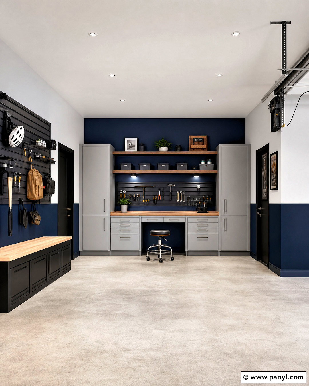 Navy Blue Garage Interior - 20 garage painting ideas interior ideas