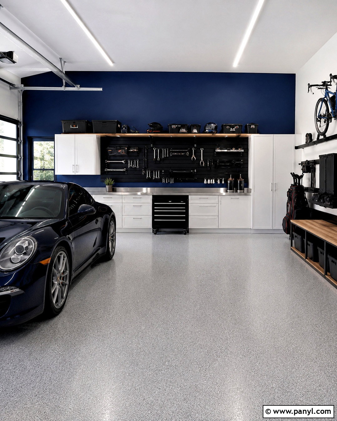 Navy Blue Garage - 20 best garage paint colors