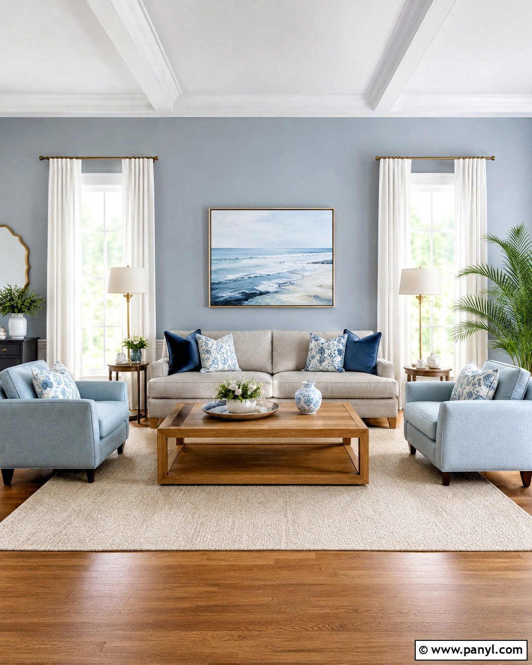 Navy Blue Gray Living Room - 20 blue gray living room ideas