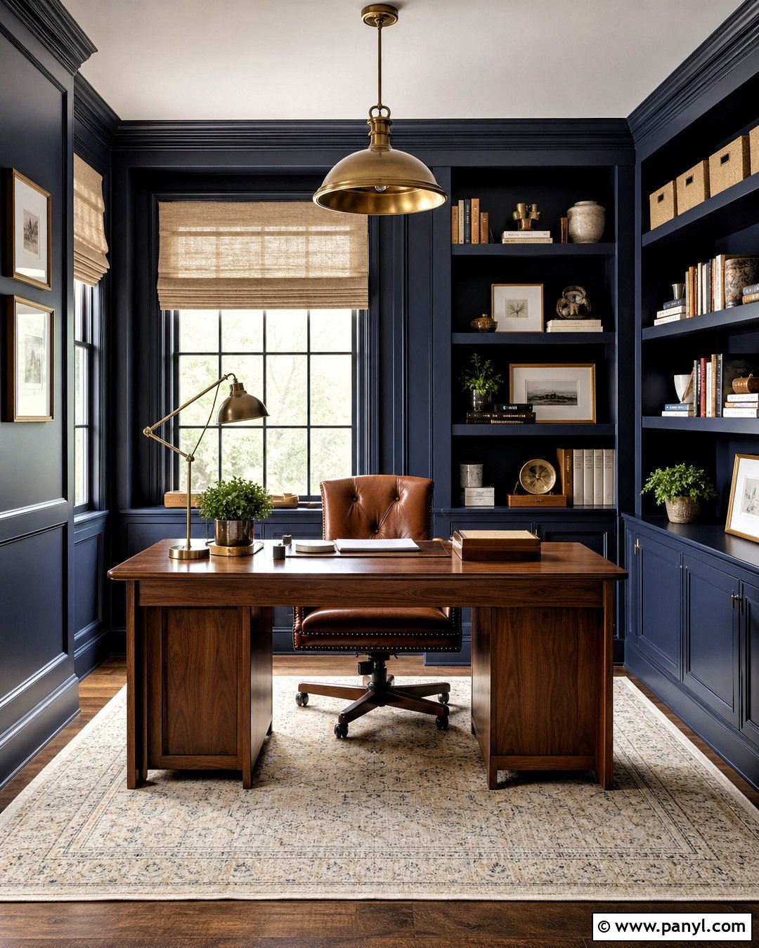 Navy Blue Home Office Paint - 20 interior paint ideas