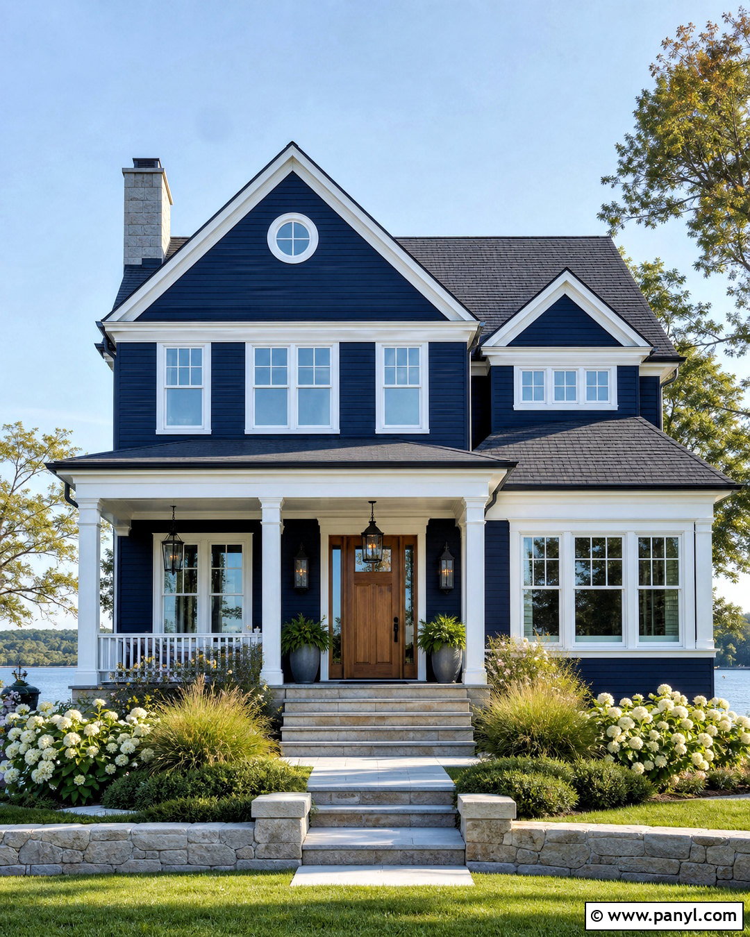 Navy Blue House Exterior - 20 house outdoor paint colors